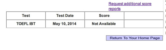 托福(TOEFL)考试成绩显示not available怎么办?