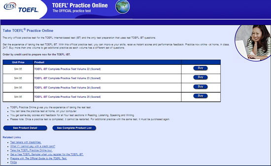 托福考试资料-TOEFL® Practice Online